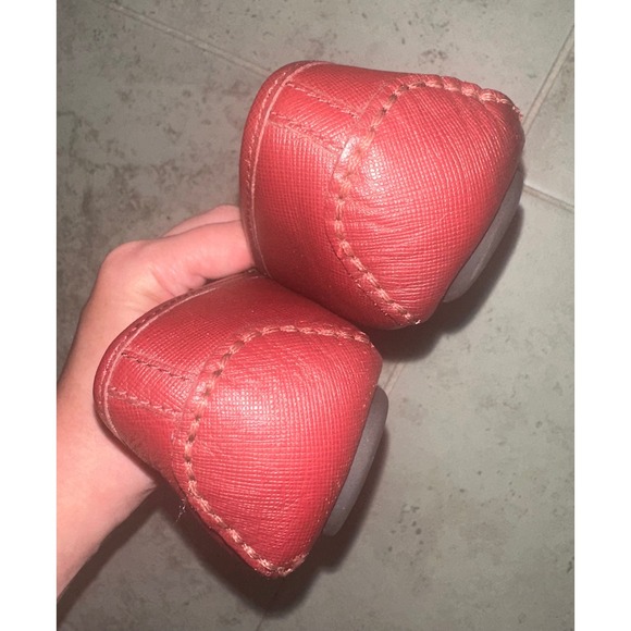 Michael Kors Fulton Moc Burgundy Red Leather Ballet Flats Shoes Women's 7.5M - Picture 3 of 8